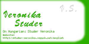 veronika studer business card